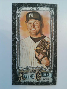 2025 Topps Allen & Ginter Baseball Mini Black Border Derek Jeter #21