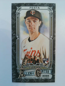 2025 Topps Allen & Ginter Baseball Mini Black Border David Festa #249 Rookie