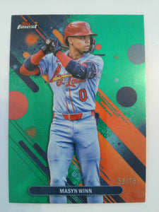 2025 Finest Baseball Green Refractors 53/75 Masyn Winn #3