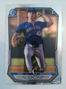 2026 Bowman Baseball Chrome Prospects Lazer Refractor David Shields #BCP-11