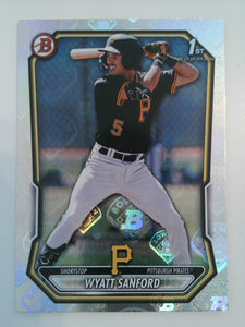 2026 Bowman Baseball Prospects Bowman Logo Pattern Wyatt Sanford #BP-66