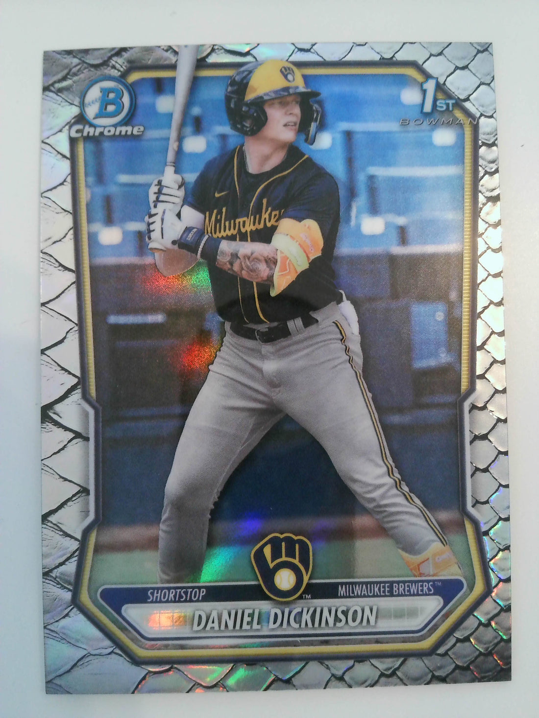 2026 Bowman Chrome Prospects Reptilian Refractor Daniel Dickinson #BCP-50