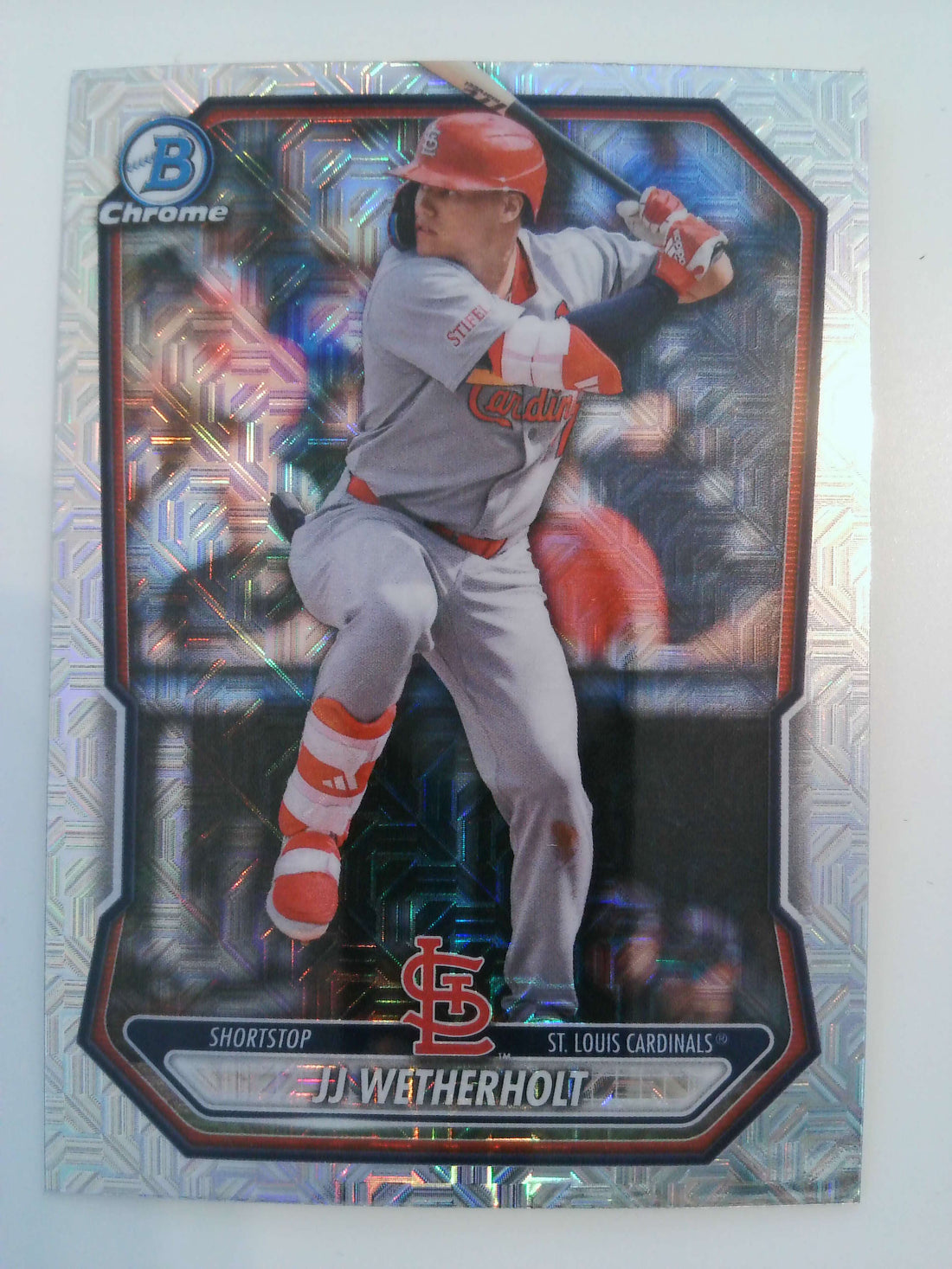 2026 Bowman Baseball Chrome Prospects Mojo Refractor JJ Wetherholt #BCP-115