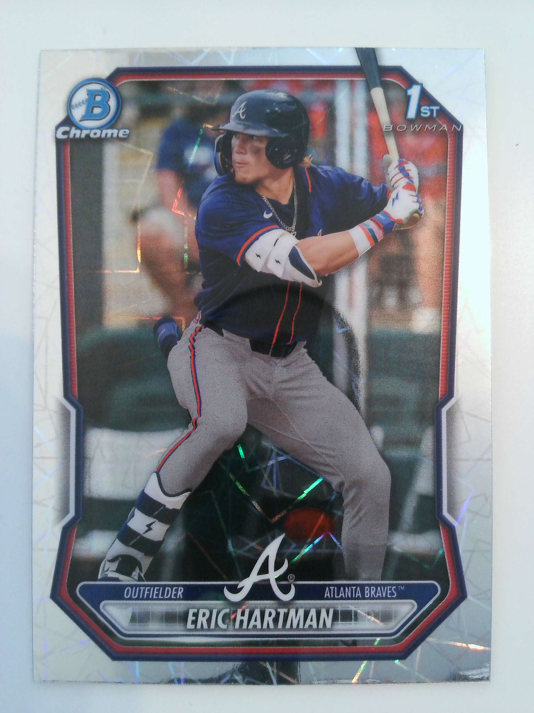 2026 Bowman Baseball Chrome Prospects Lazer Refractor Eric Hartman #BCP-102