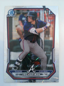 2026 Bowman Baseball Chrome Prospects Lazer Refractor Eric Hartman #BCP-102