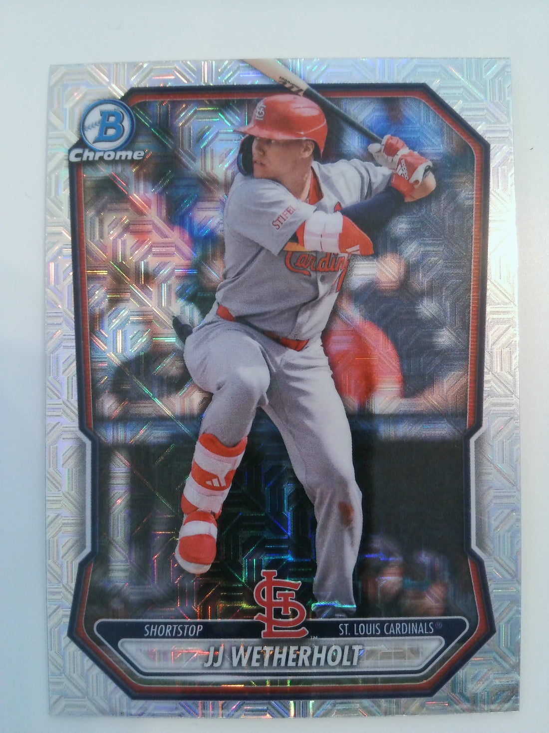 2026 Bowman Baseball Chrome Prospects Mojo Refractor JJ Wetherholt #BCP-115