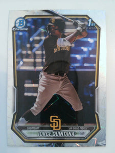 2026 Bowman Baseball Chrome Prospects Lazer Refractor Jorge Quintana #BCP-93