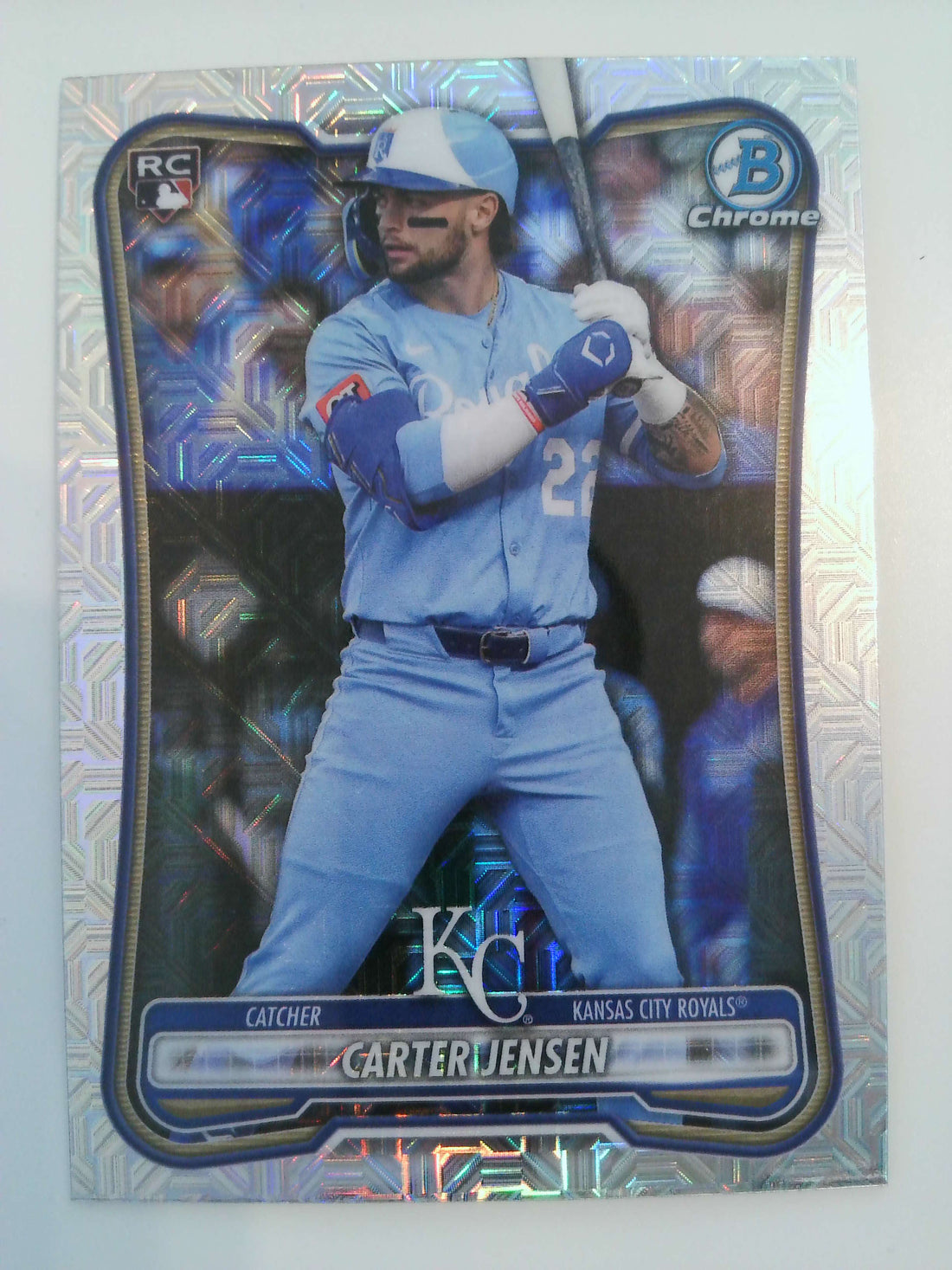 2026 Bowman Baseball Chrome Mojo Refractors Carter Jensen #66 Rookie