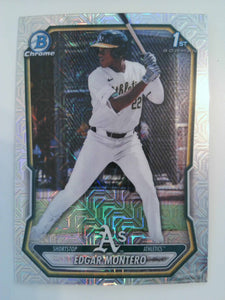 2026 Bowman Baseball Chrome Prospects Mojo Refractor Edgar Montero #BCP-139