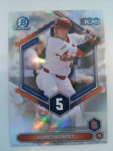 2026 Bowman Baseball Bowman Scouts' Top 100 JJ Wetherholt #BTP-5