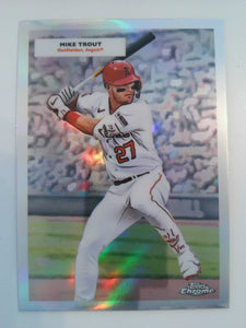 2025 Chrome Platinum 1955 Topps Doubleheaders Mike Trout / Nolan Ryan #55DH-18