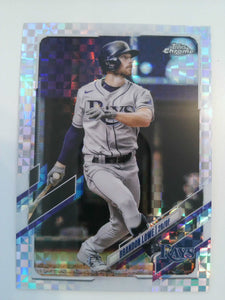 2021 Topps Chrome Baseball X-Fractor Brandon Lowe #218