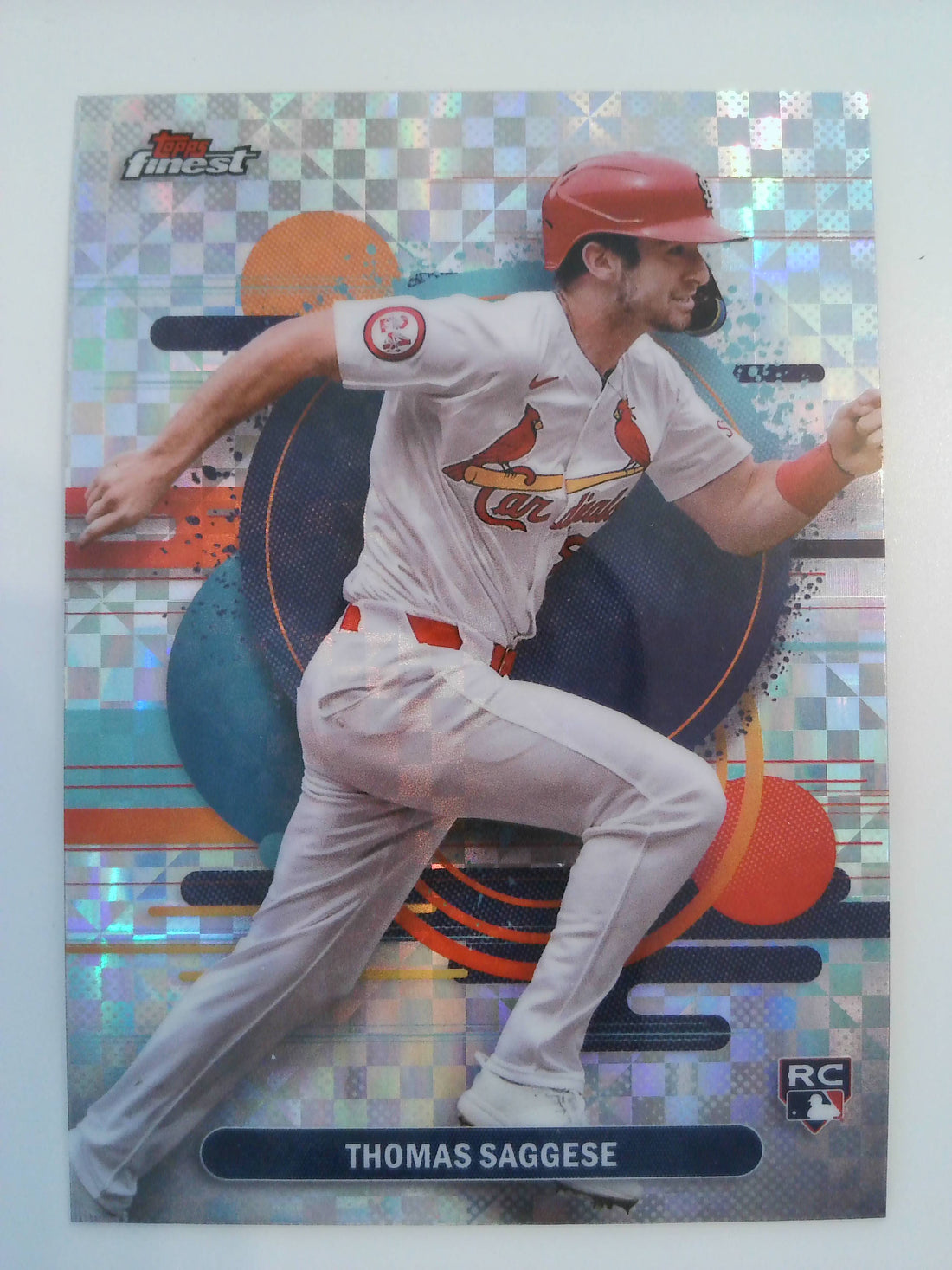2025 Finest Baseball Checkerboard Refractors Thomas Saggese #102 Rookie