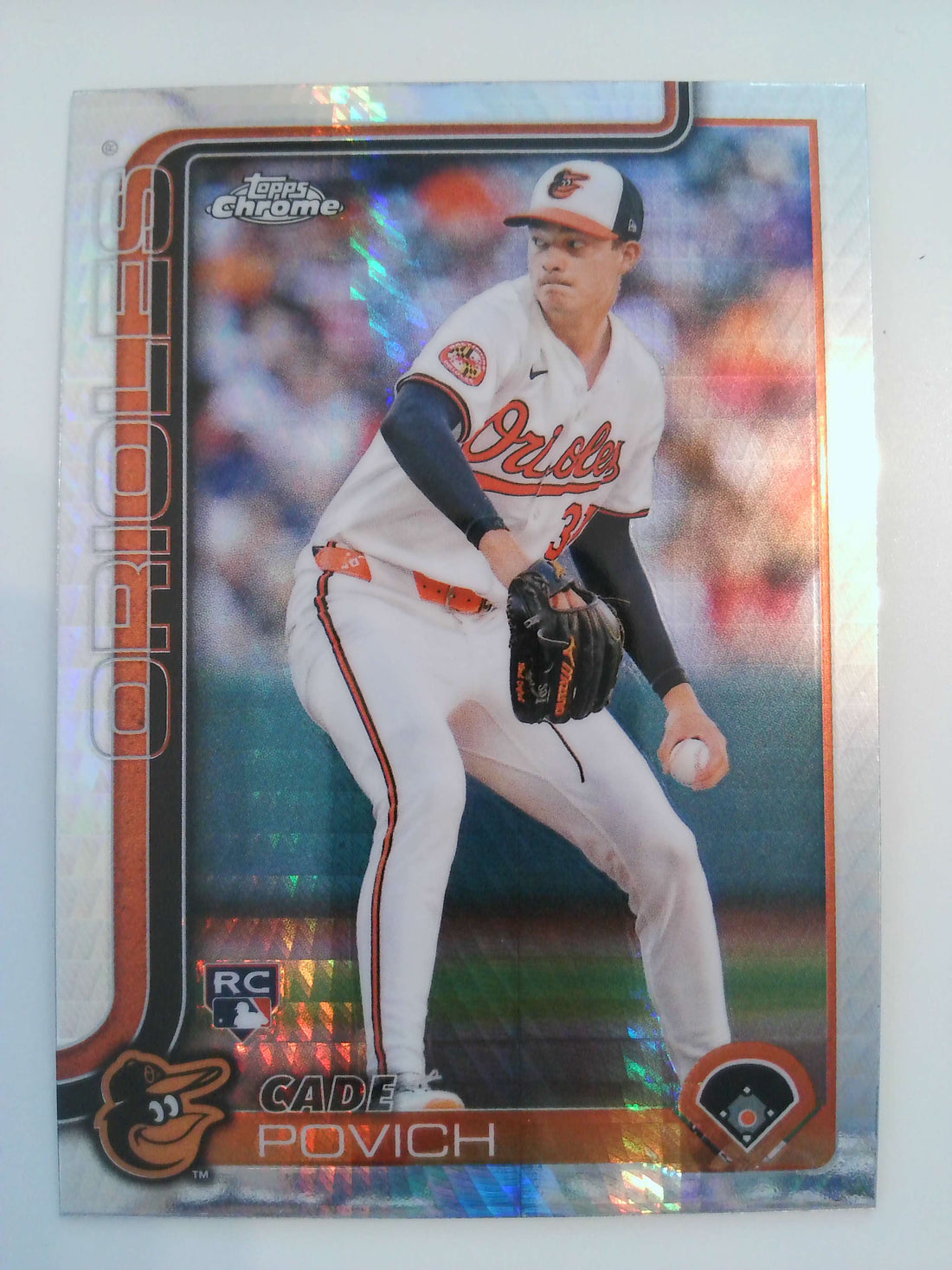 2025 Topps Chrome Baseball Prism Refractors Cade Povich #140 Rookie