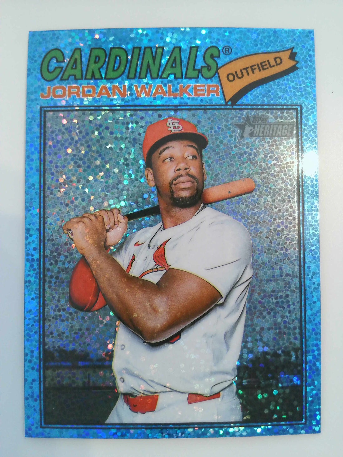 2026 Topps Heritage Chrome Light Blue Sparkle Refractors Jordan Walker #399
