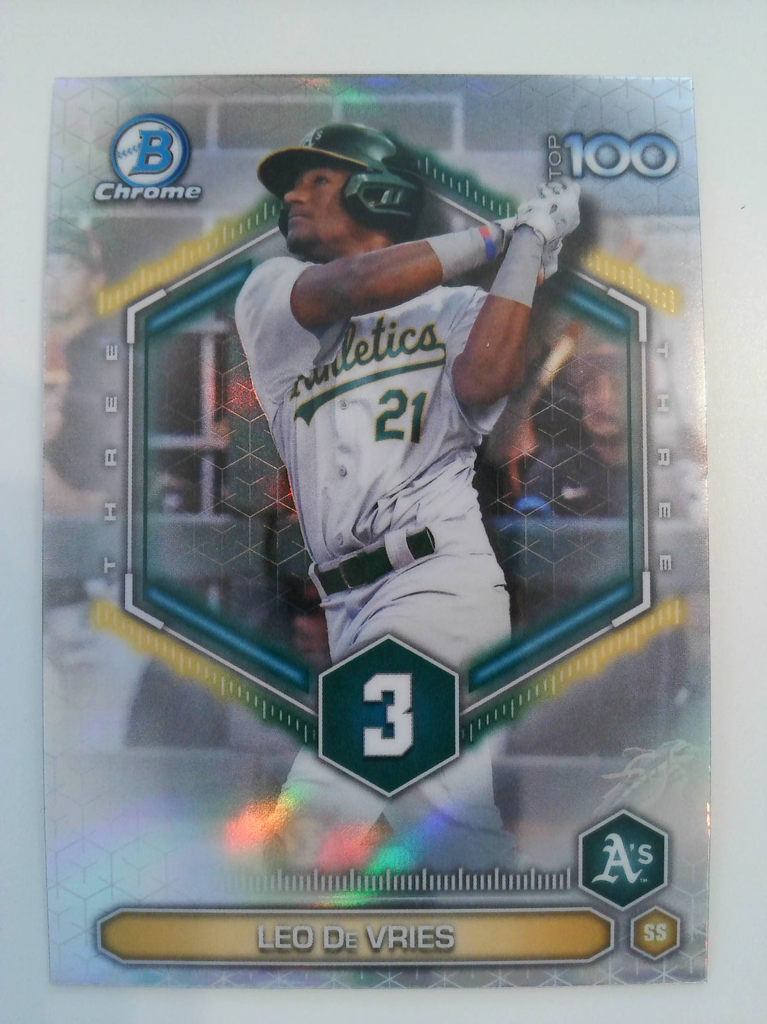 2026 Bowman Baseball Bowman Scouts' Top 100 Leo De Vries #BTP-3