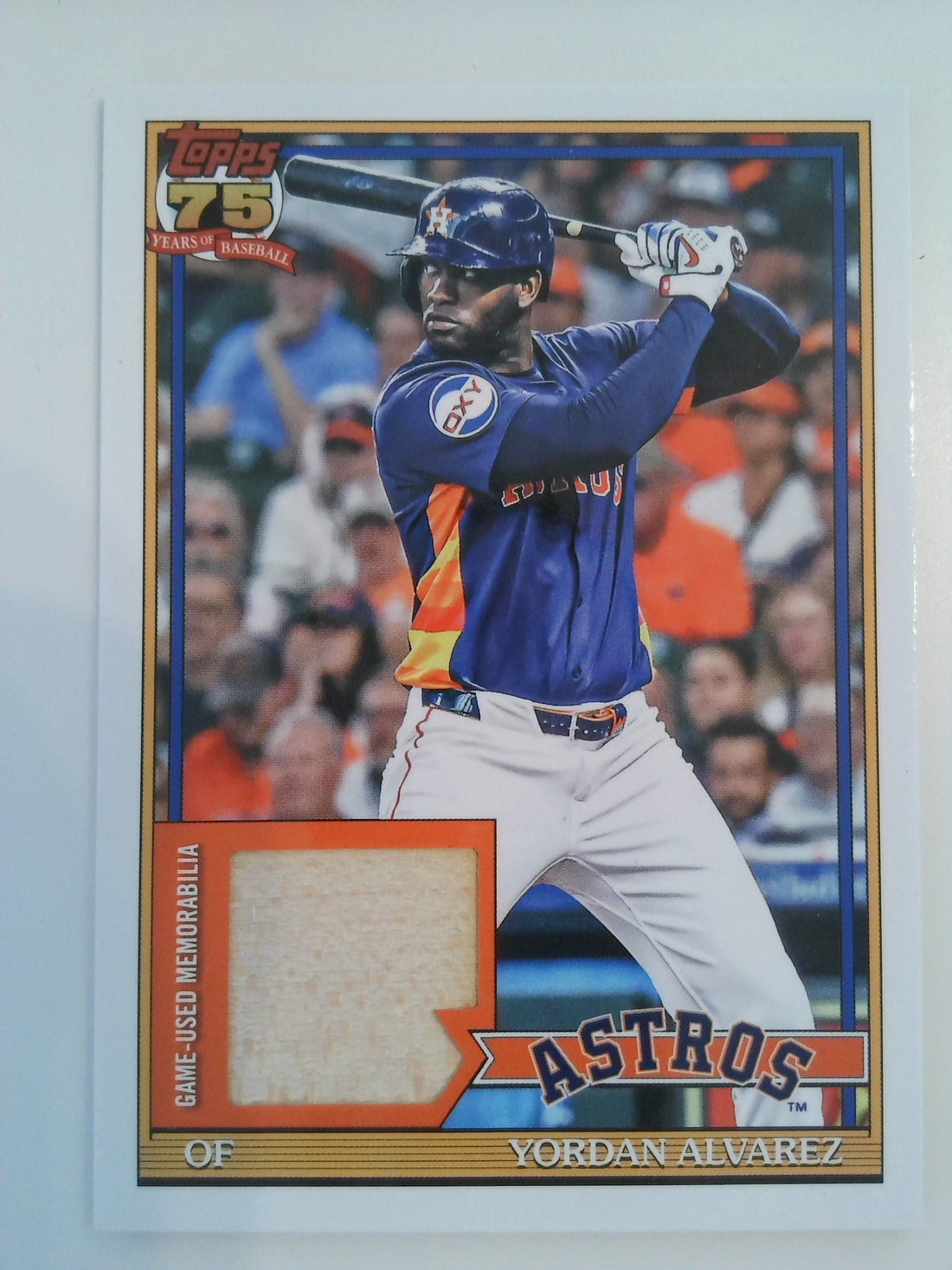 2026 Topps Baseball 1991 Topps Baseball Relics Yordan Alvarez #91R-YA