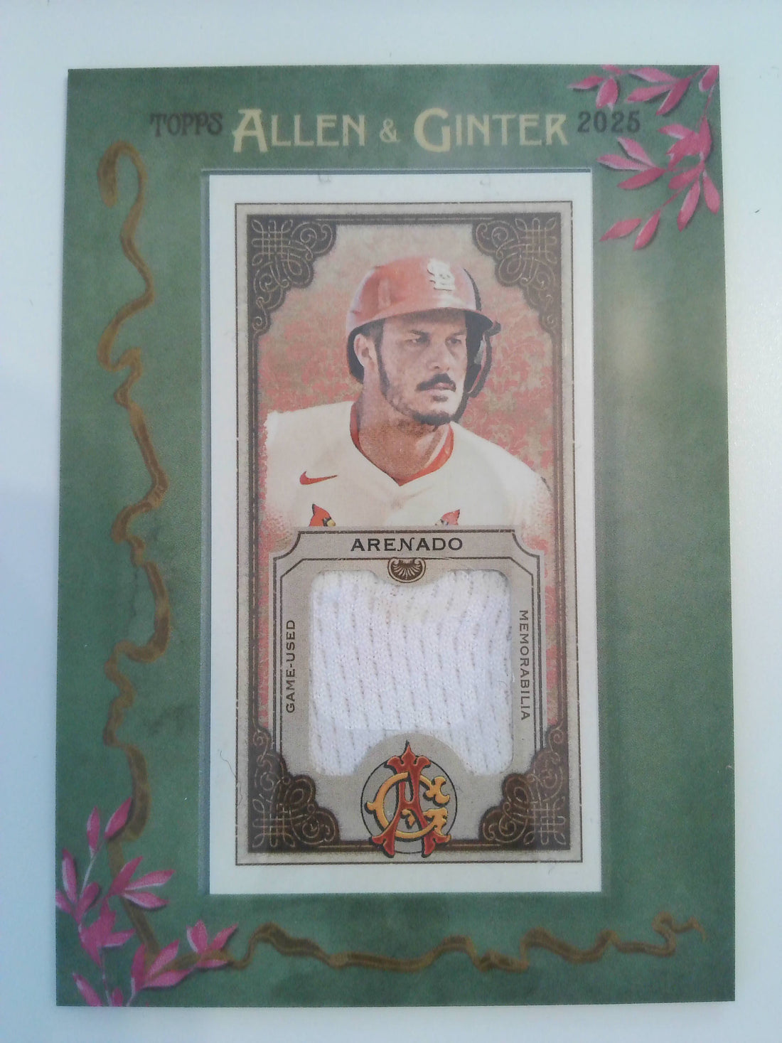 2025 Topps Allen & Ginter Baseball Framed Mini Relics Nolan Arenado #MFR-NA