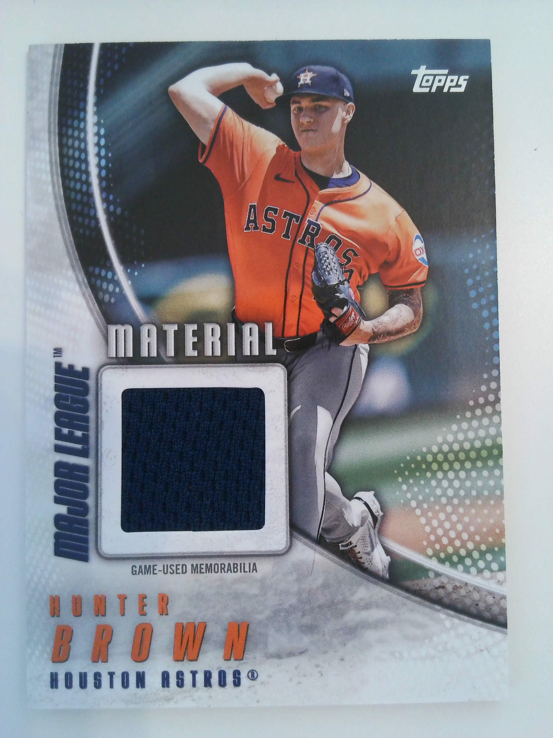 2025 Topps Baseball Major League Material Relics Hunter Brown #MLM-HBR