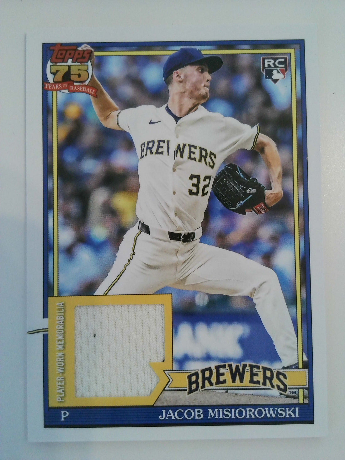 2026 Topps Baseball 1991 Topps Baseball Relics Jacob Misiorowski #91R-JMI