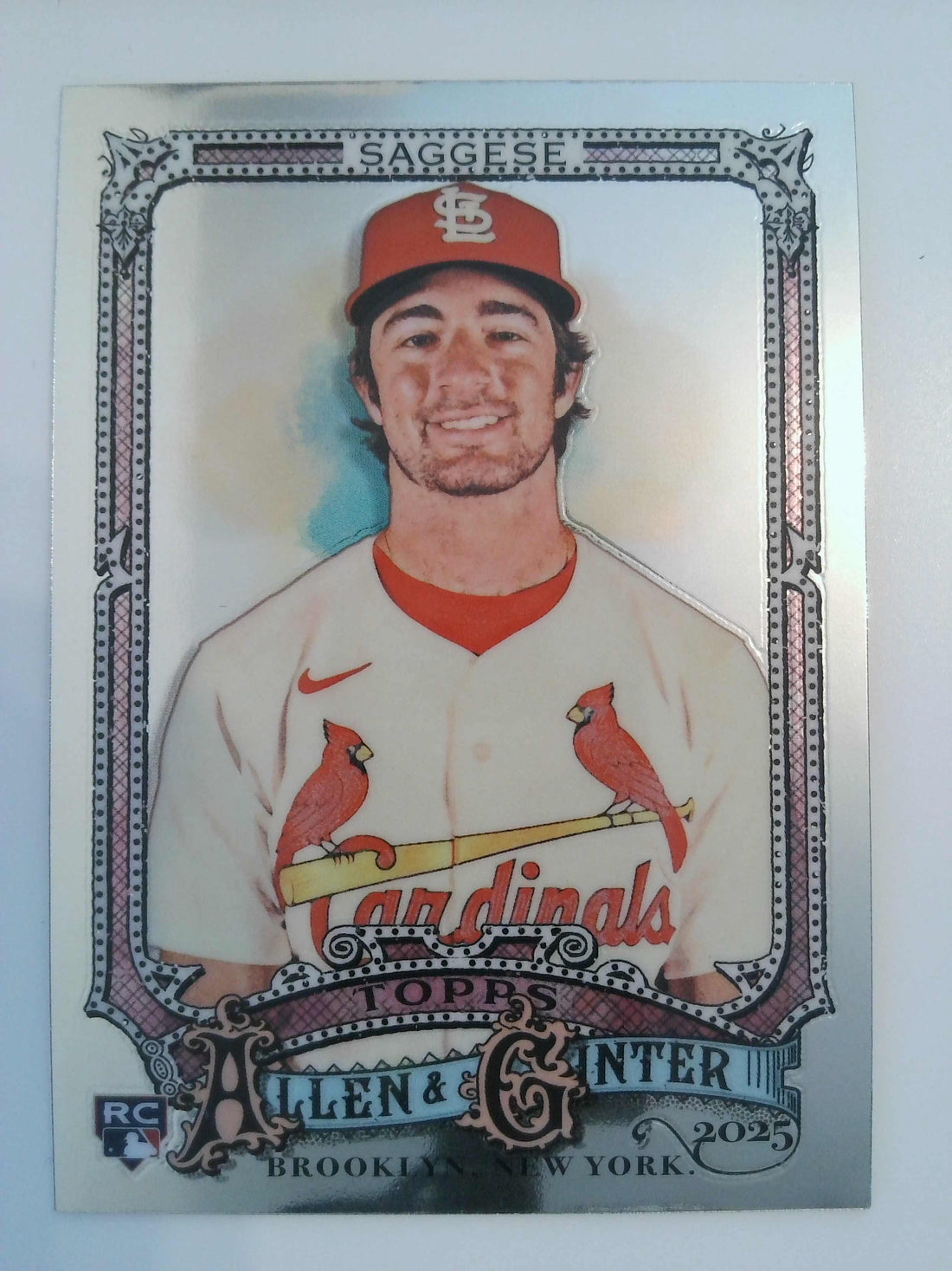 2025 Topps Allen & Ginter Baseball Chrome Thomas Saggese #127 Rookie