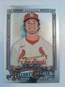 2025 Topps Allen & Ginter Baseball Chrome Thomas Saggese #127 Rookie