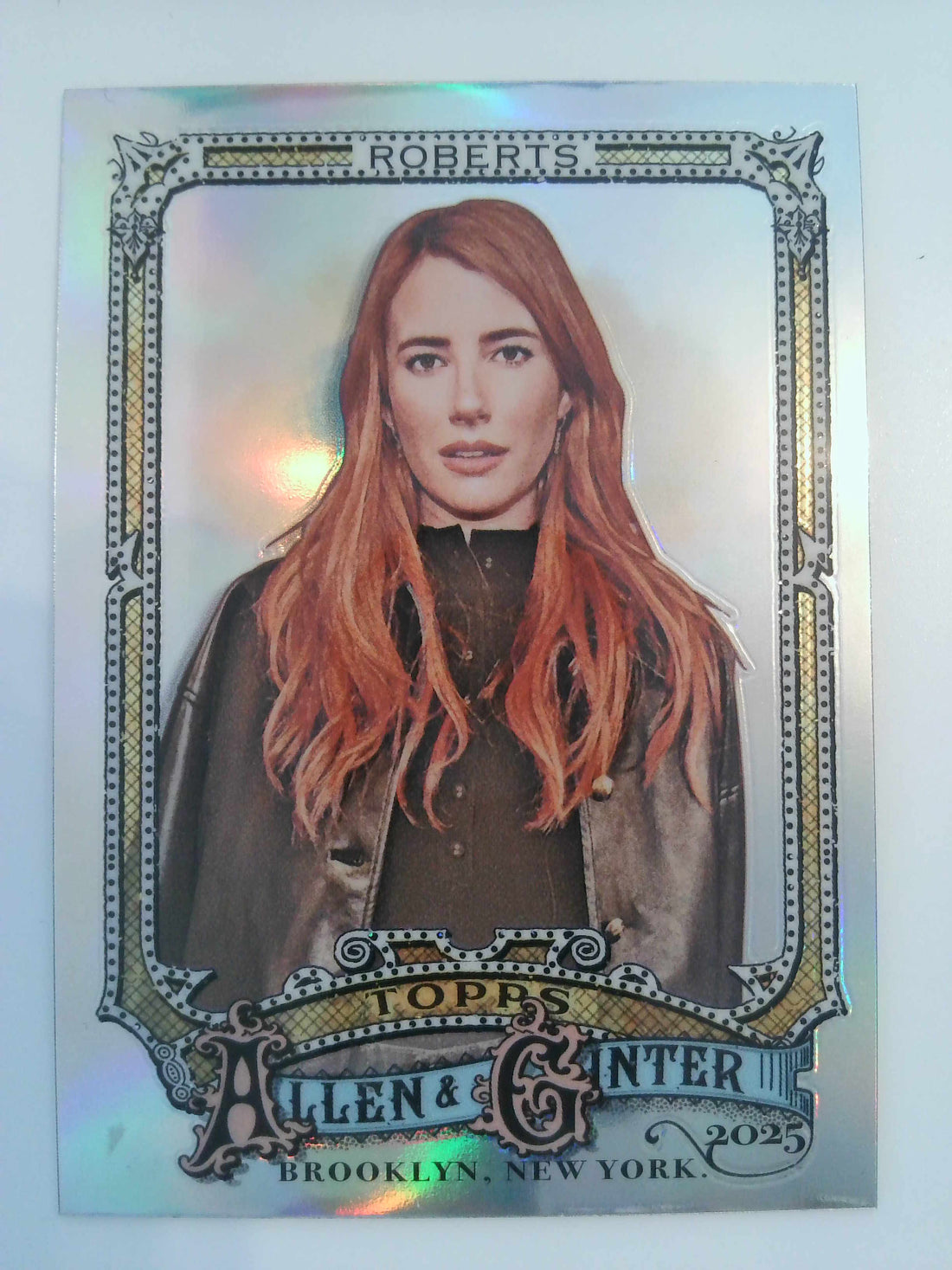 2025 Topps Allen & Ginter Baseball Chrome Refractor Emma Roberts #286