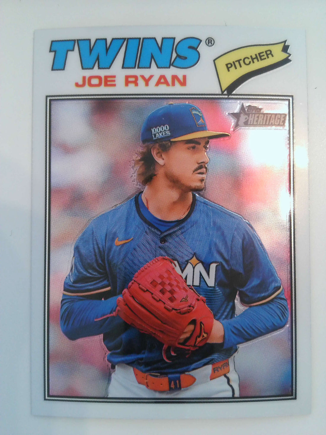 2026 Topps Heritage Baseball Chrome Joe Ryan #255