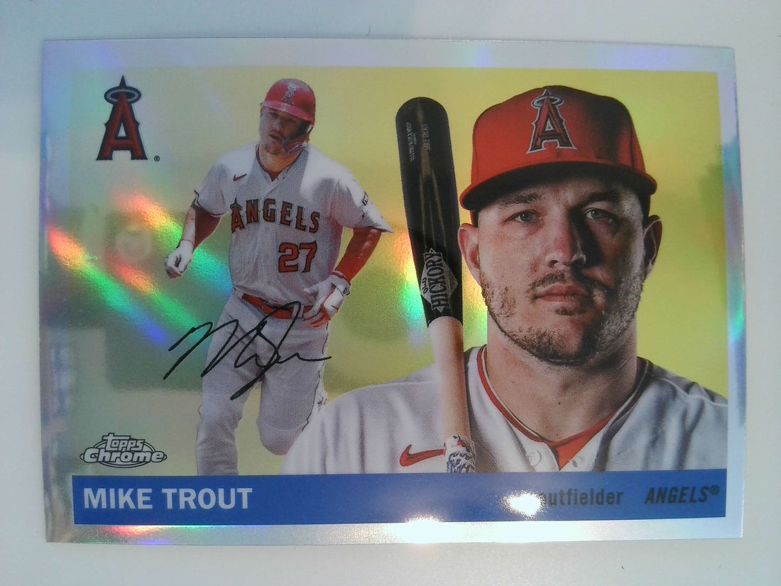 2025 Topps Chrome Platinum Baseball Refractors Mike Trout #1