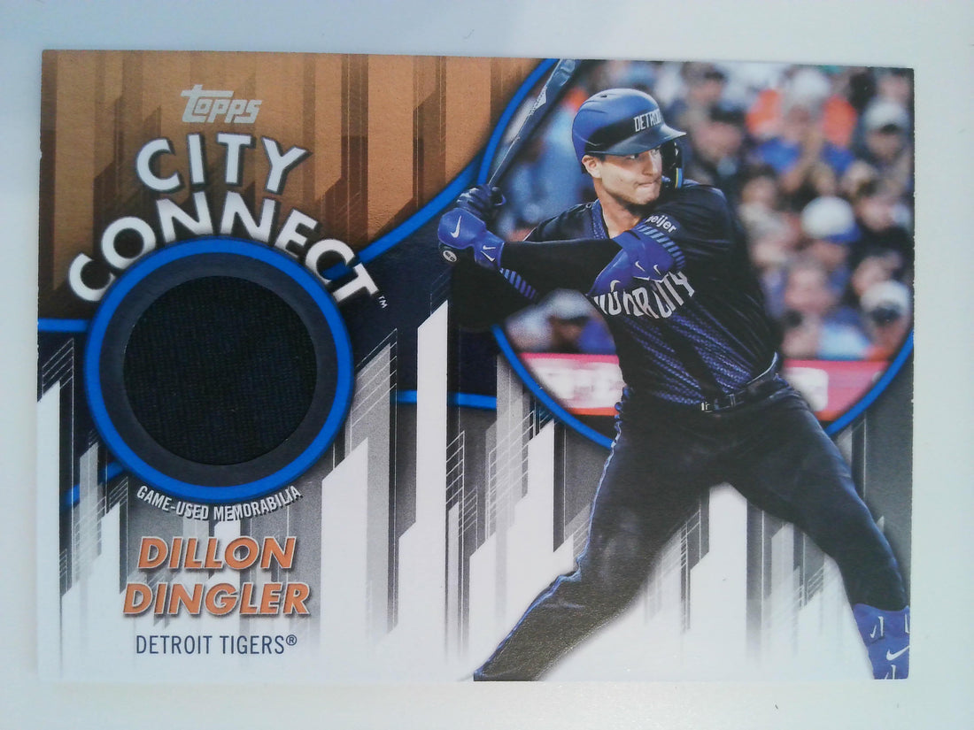 2026 Topps City Connect Swatch Relics Blue 130/150 Dillon Dingler #CC-DD