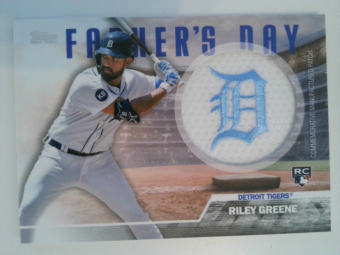 2023 Topps Baseball Father's Day Commemorative Team Patches Riley Greene #FD-RG