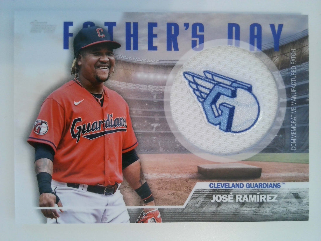2023 Topps Baseball Father's Day Commemorative Team Patches Jose Ramirez #FD-JRA