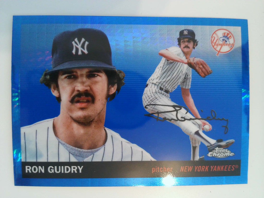 2025 Topps Chrome Platinum Baseball Blue Prism Refractors Ron Guidry #481