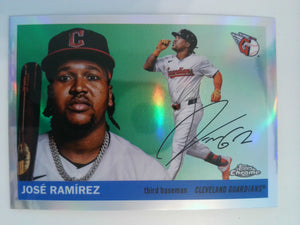 2025 Topps Chrome Platinum Baseball Refractors José Ramírez #75