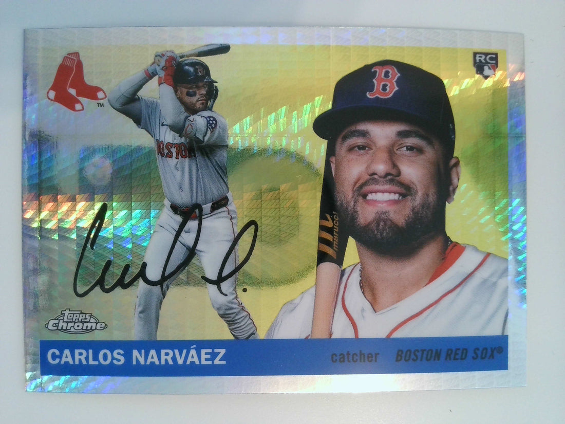 2025 Topps Chrome Platinum Baseball Prism Refractors Carlos Narváez #256 Rookie