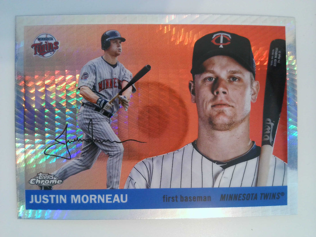 2025 Topps Chrome Platinum Baseball Prism Refractors Justin Morneau #375