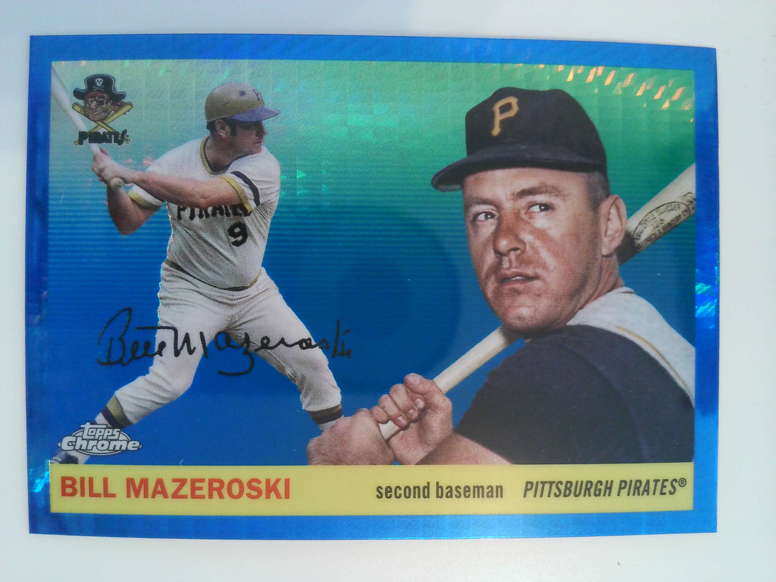 2025 Topps Chrome Platinum Baseball Blue Prism Refractors Bill Mazeroski #463