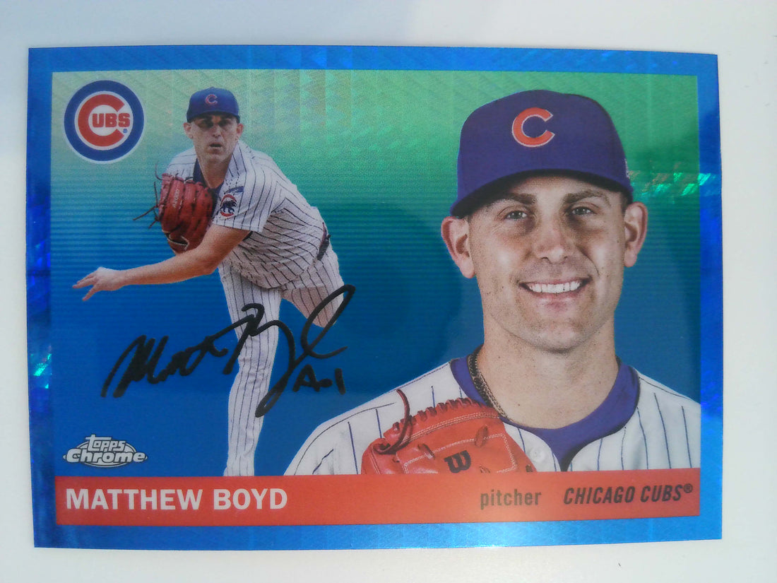 2025 Topps Chrome Platinum Baseball Blue Prism Refractors Matthew Boyd #212