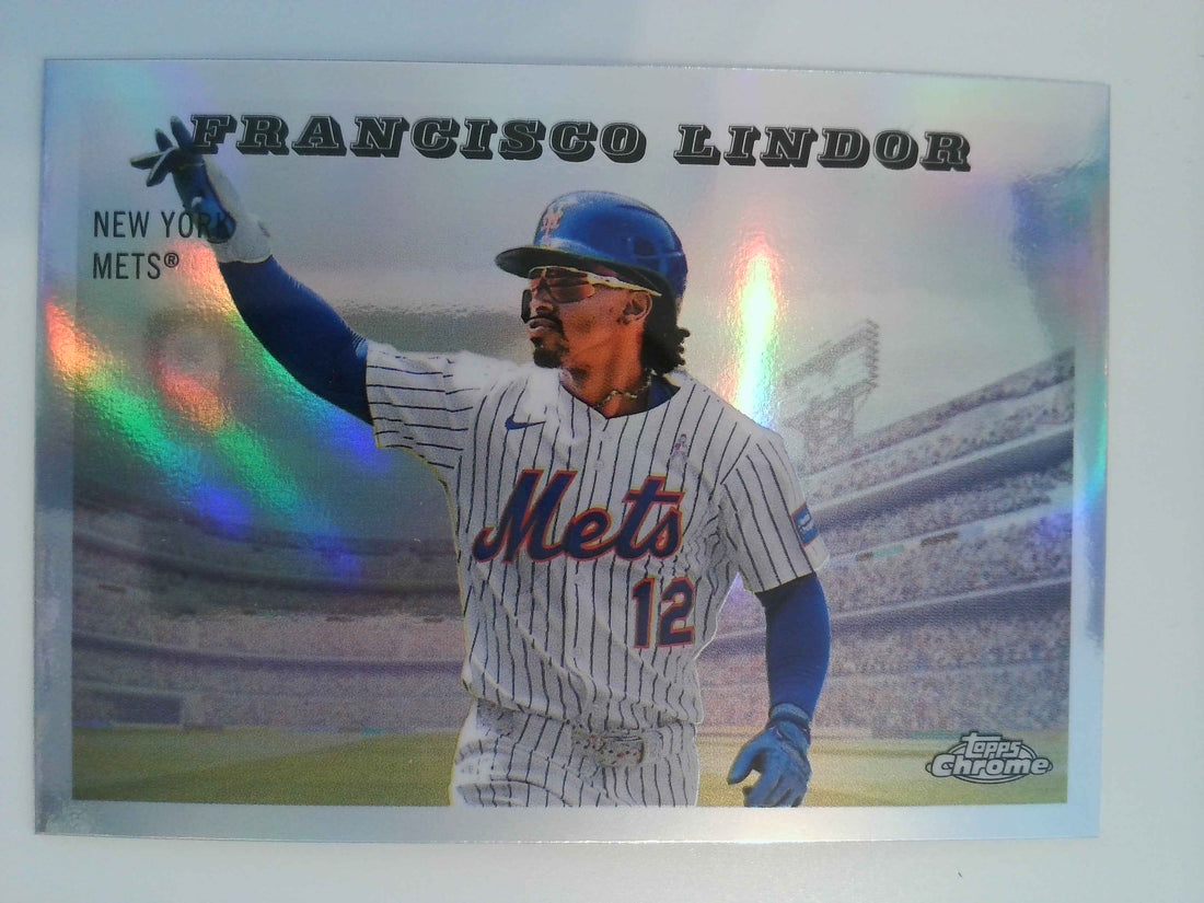 2025 Topps Chrome Platinum 1955 Topps Rails and Sails Francisco Lindor #55RS-3