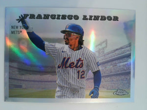 2025 Topps Chrome Platinum 1955 Topps Rails and Sails Francisco Lindor #55RS-3