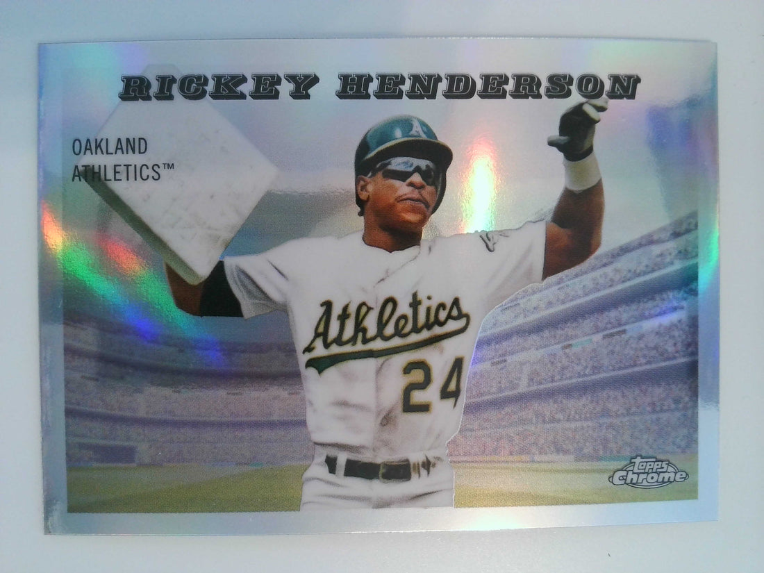 2025 Topps Chrome Platinum 1955 Topps Rails and Sails Rickey Henderson #55RS-7