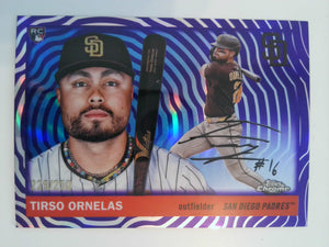 2025 Chrome Platinum Vibrations Refractors 229/250 Tirso Ornelas #399 Rookie