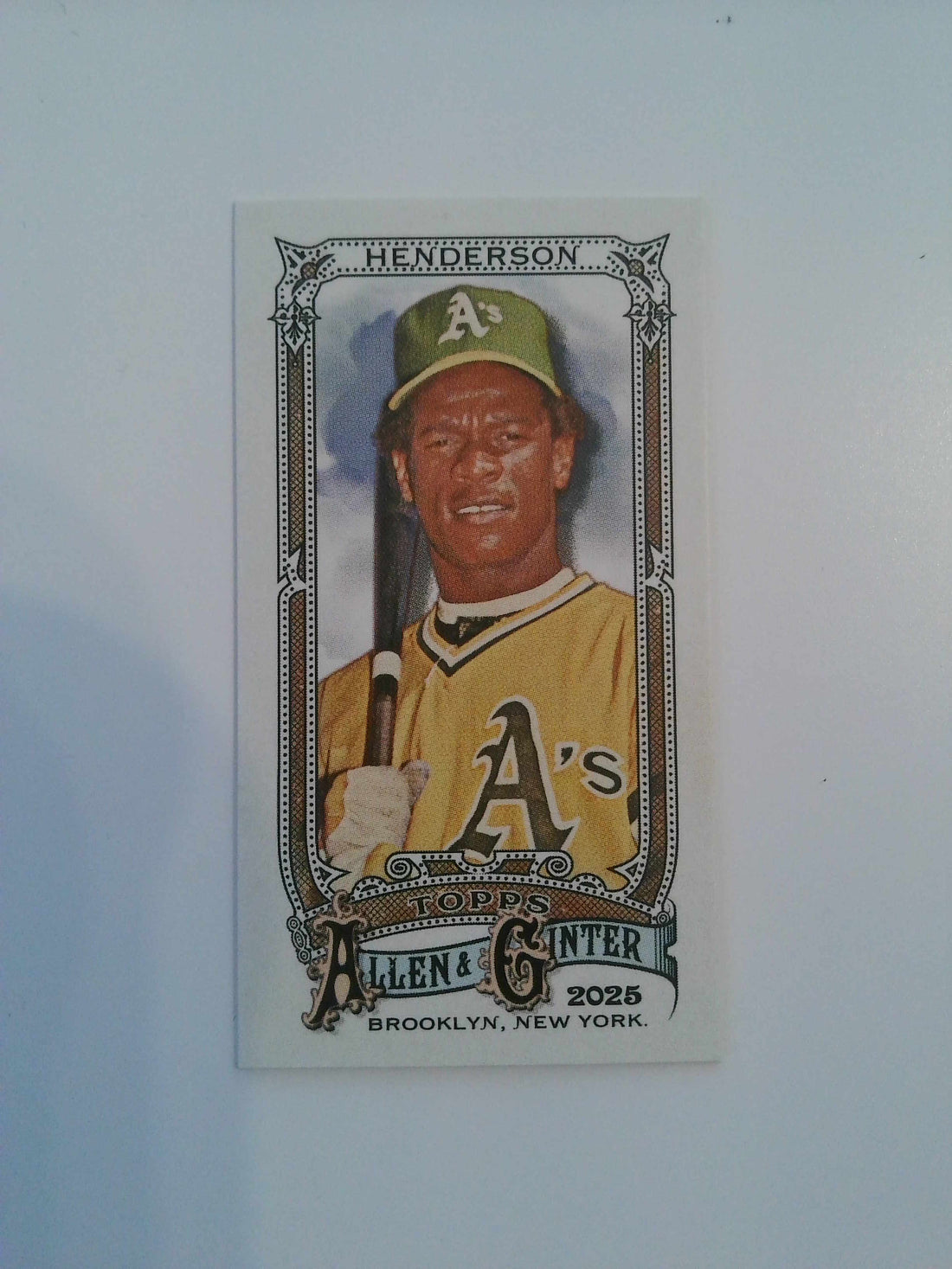 2025 Topps Allen & Ginter Baseball Mini A & G Back Rickey Henderson #25