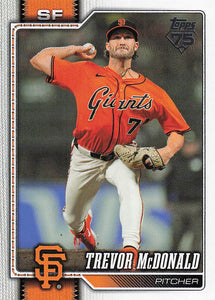 2026 Topps Baseball Trevor McDonald #466