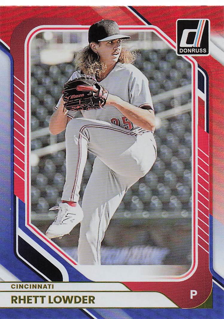 2026 Donruss Baseball Red and Blue Rhett Lowder #7