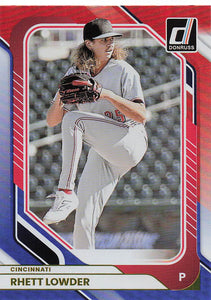 2026 Donruss Baseball Red and Blue Rhett Lowder #7