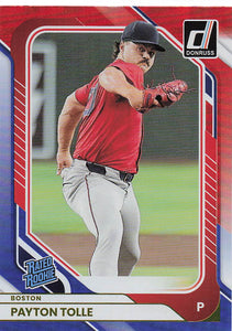 2026 Donruss Baseball Red and Blue Payton Tolle #94 Rookie