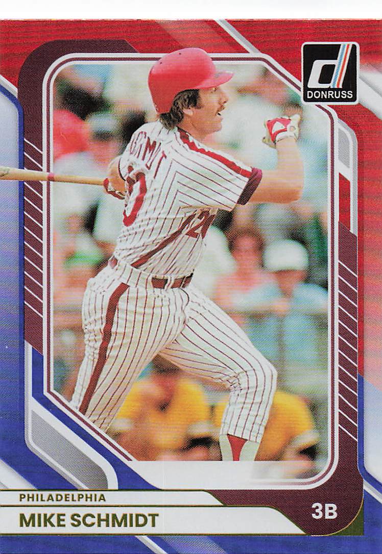 2026 Donruss Baseball Red and Blue Mike Schmidt #80