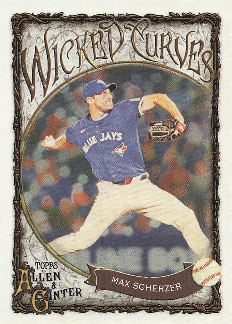2025 Topps Allen & Ginter Baseball Wicked Curves Max Scherzer #WC-15