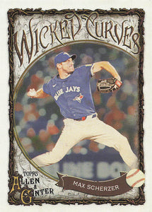 2025 Topps Allen & Ginter Baseball Wicked Curves Max Scherzer #WC-15